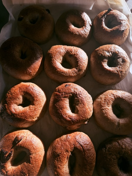 Organic, Frozen, Sourdough Bagels - Cinnamon Raisin
