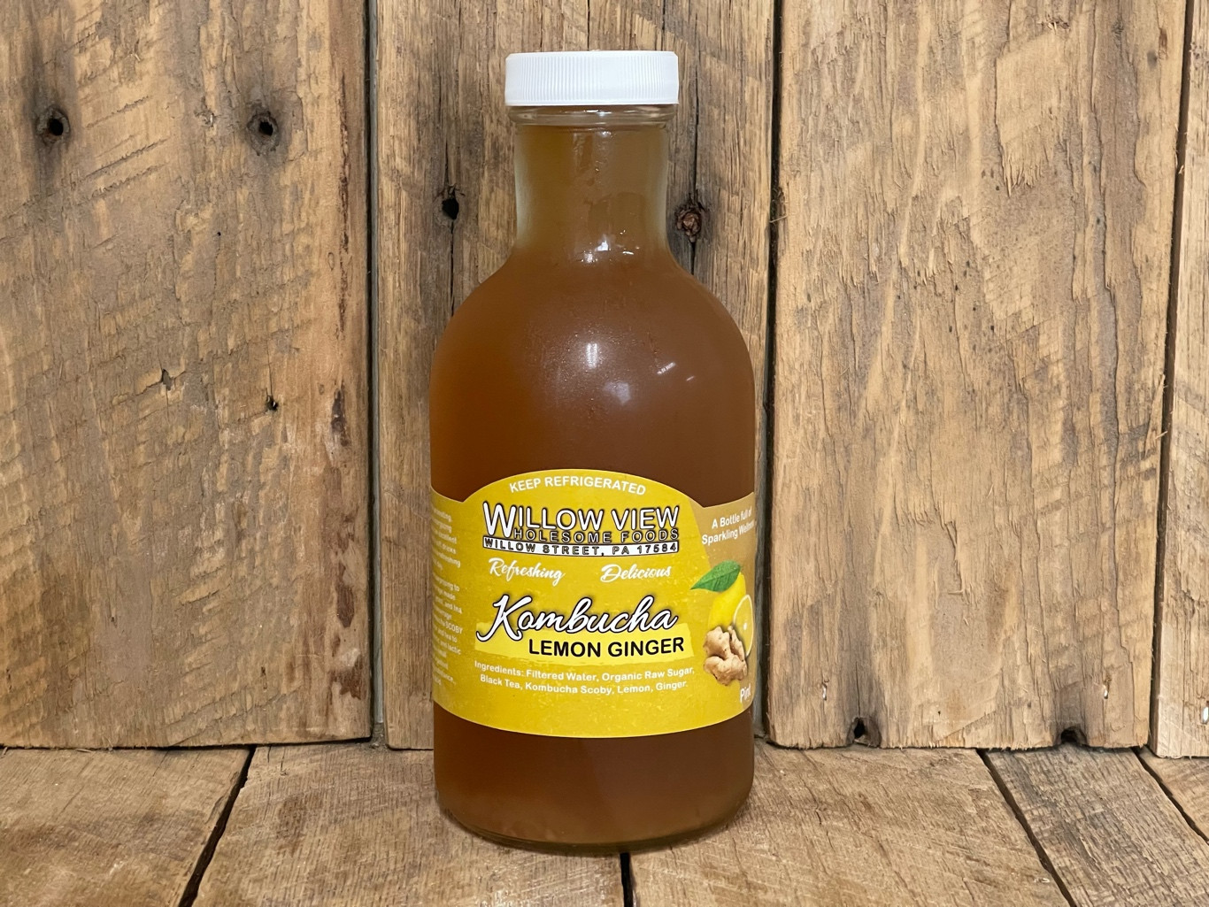 4 Pk Lemon Ginger Kombucha