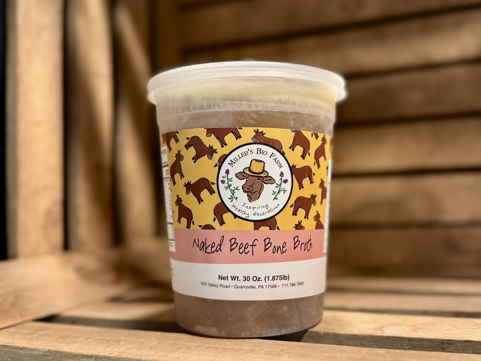 1 quart - Naked Beef Bone Broth