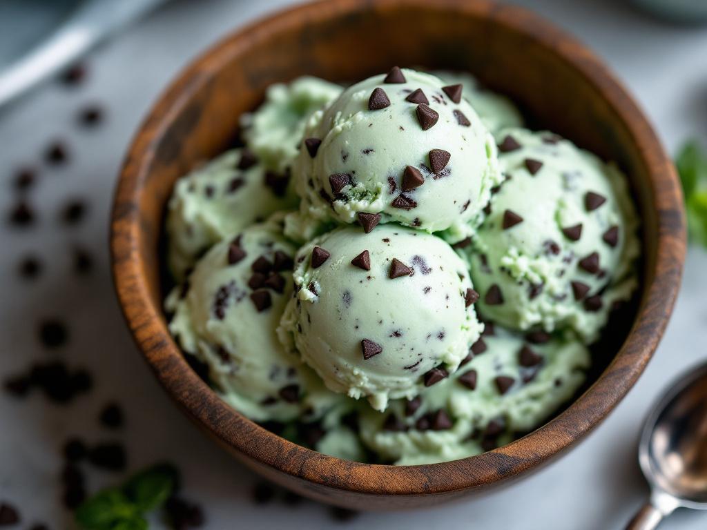 Mint Chip Ice Cream: 8oz