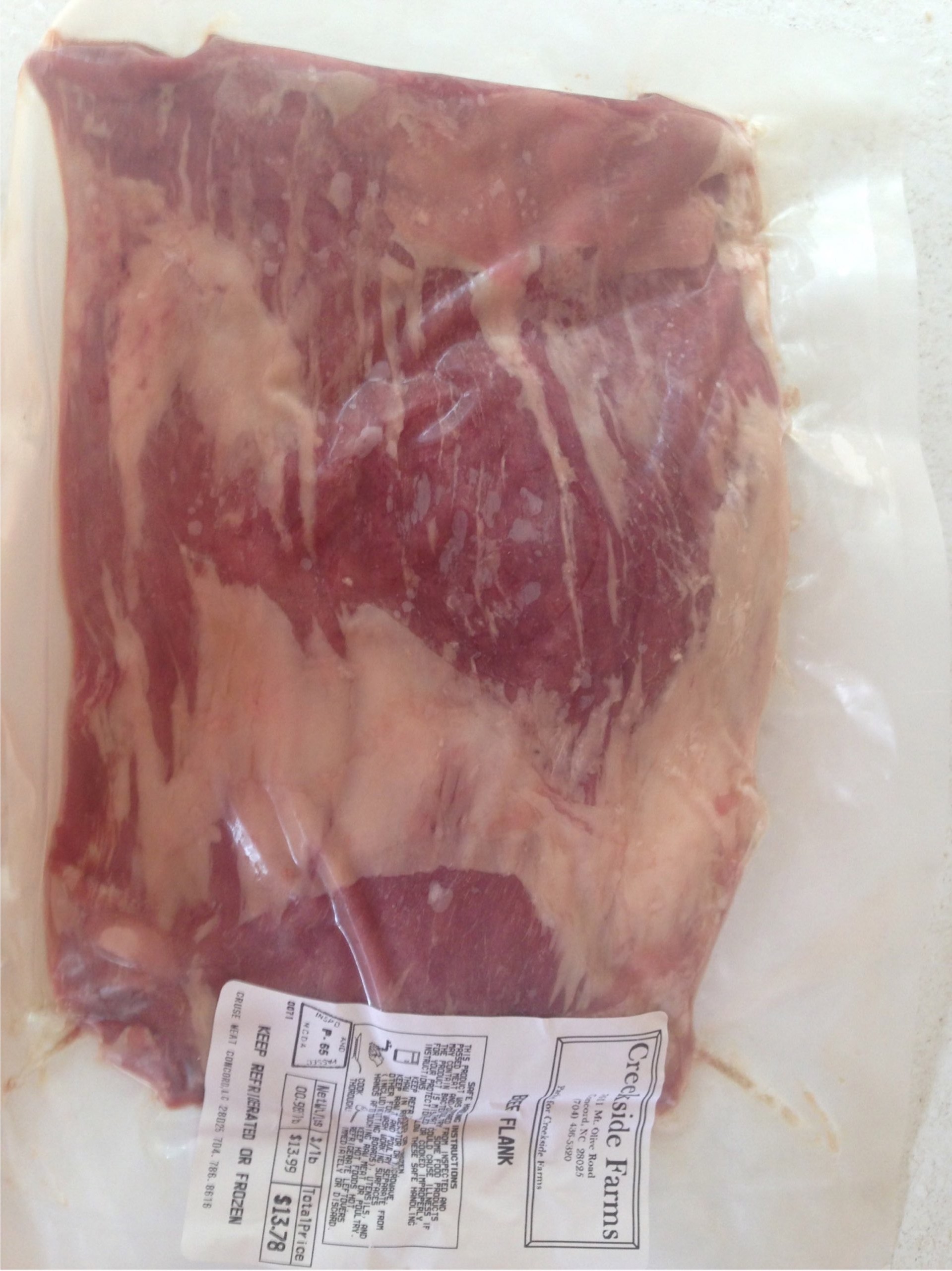 Flank Steak - Grassfed Beef