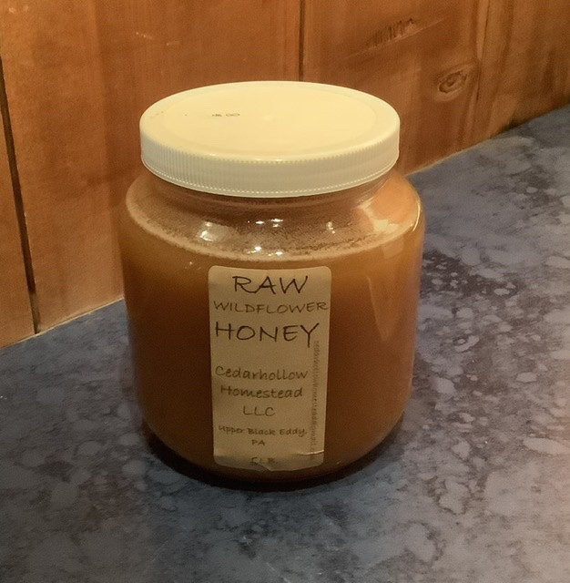 Cedarhollow Homestead Raw Wildflower Honey 5lb Jar