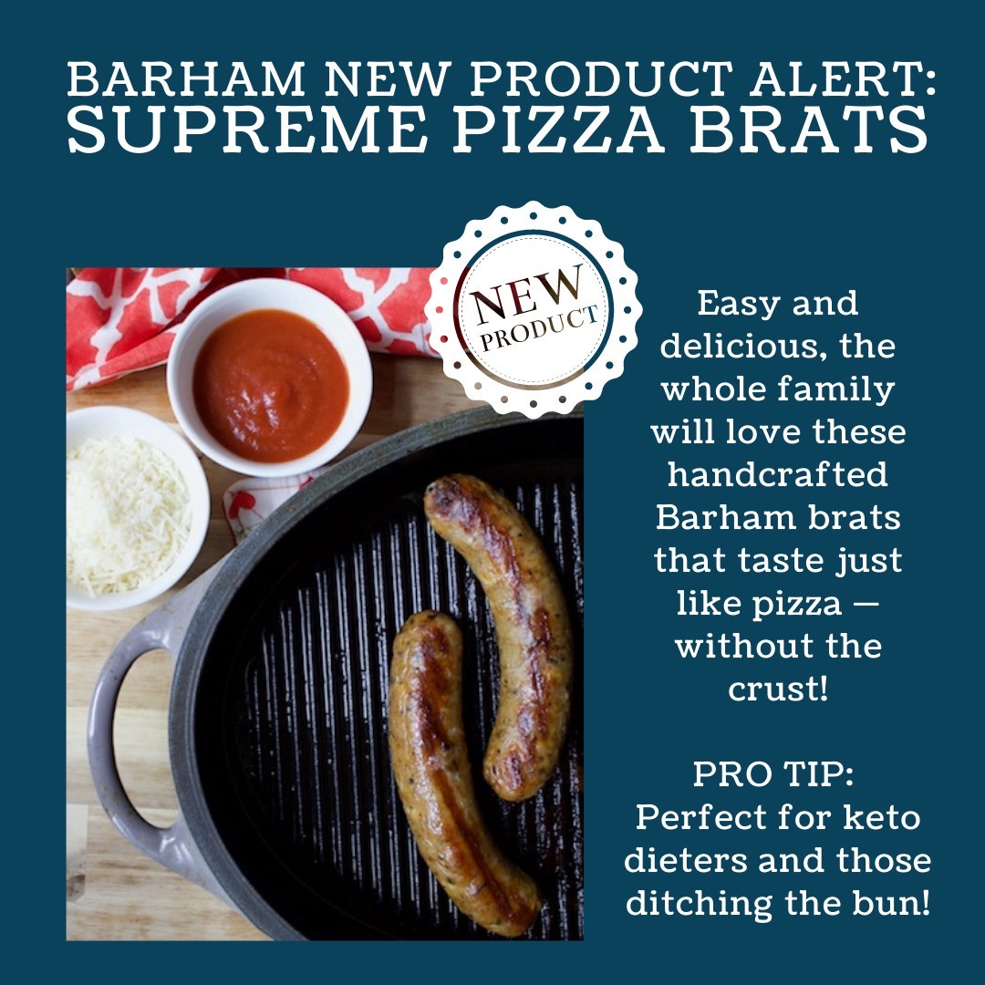 Supreme Pizza Brat