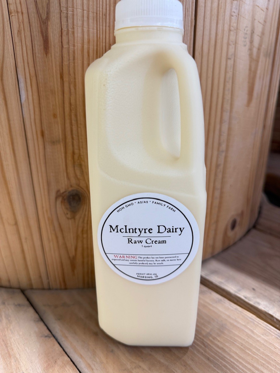 Raw cream (1 quart)