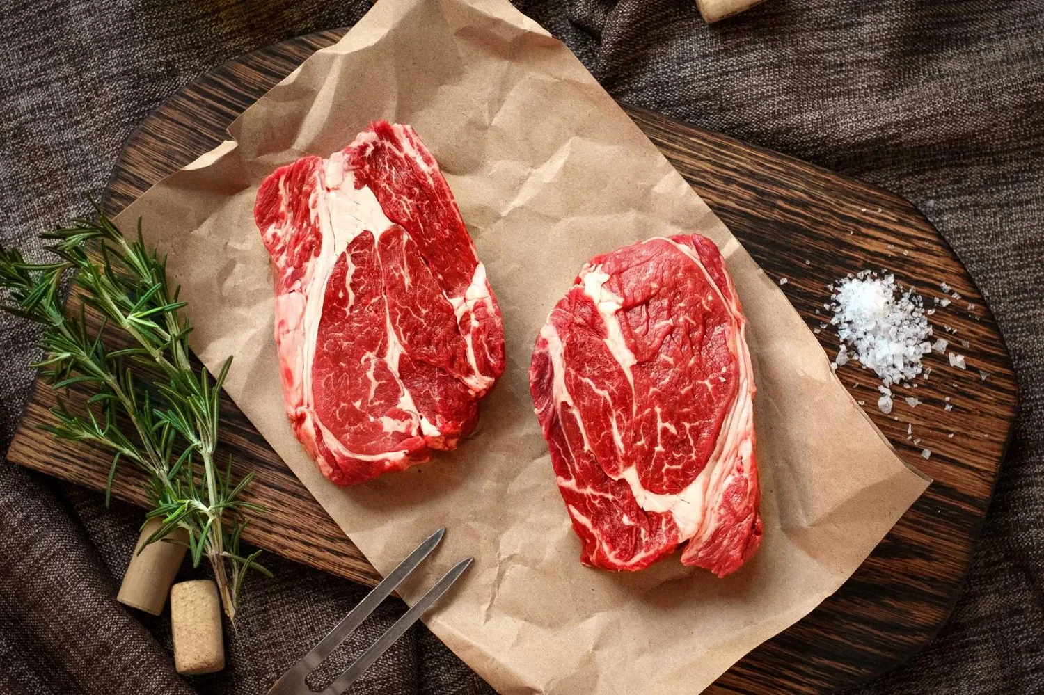 Organic Beef Ribeye Steak (Boneless)