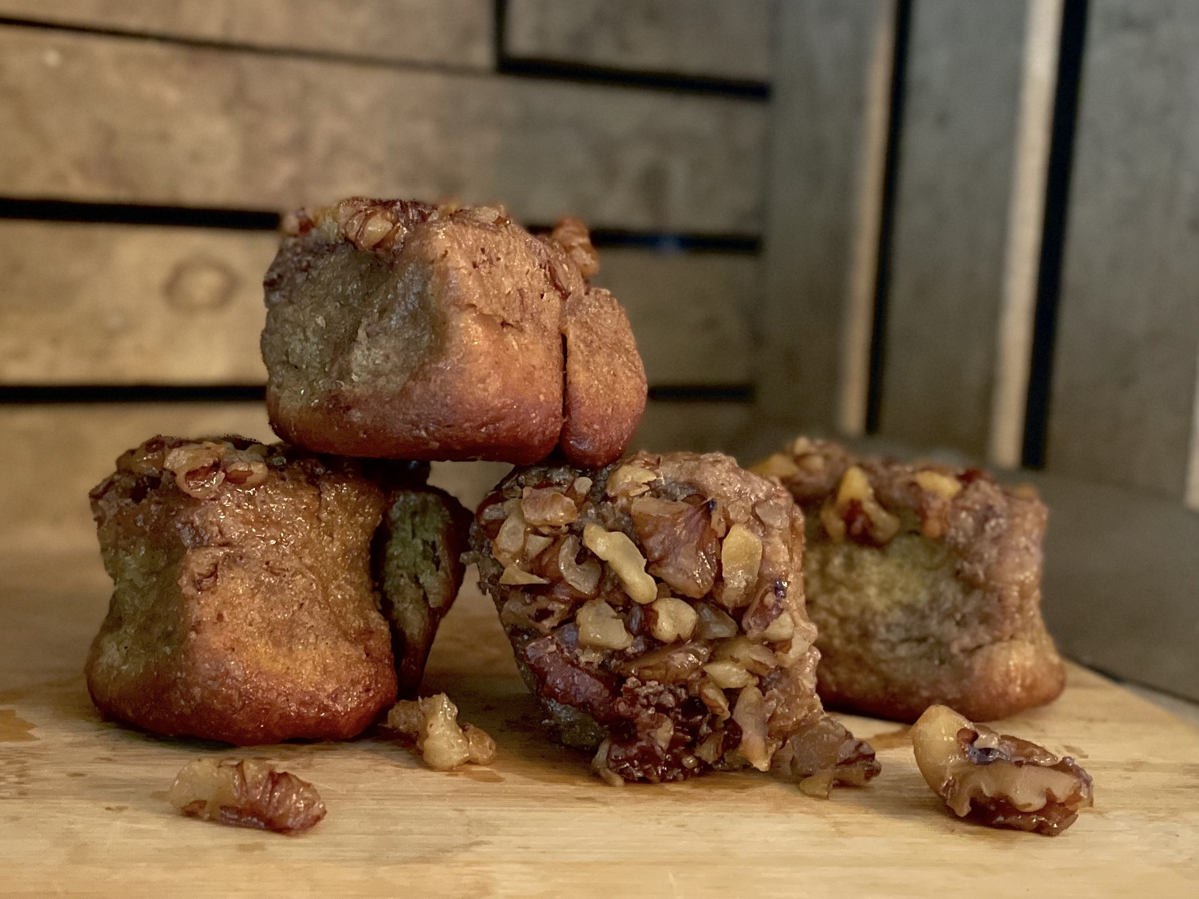 Einkorn Sourdough Sticky Buns with Walnuts