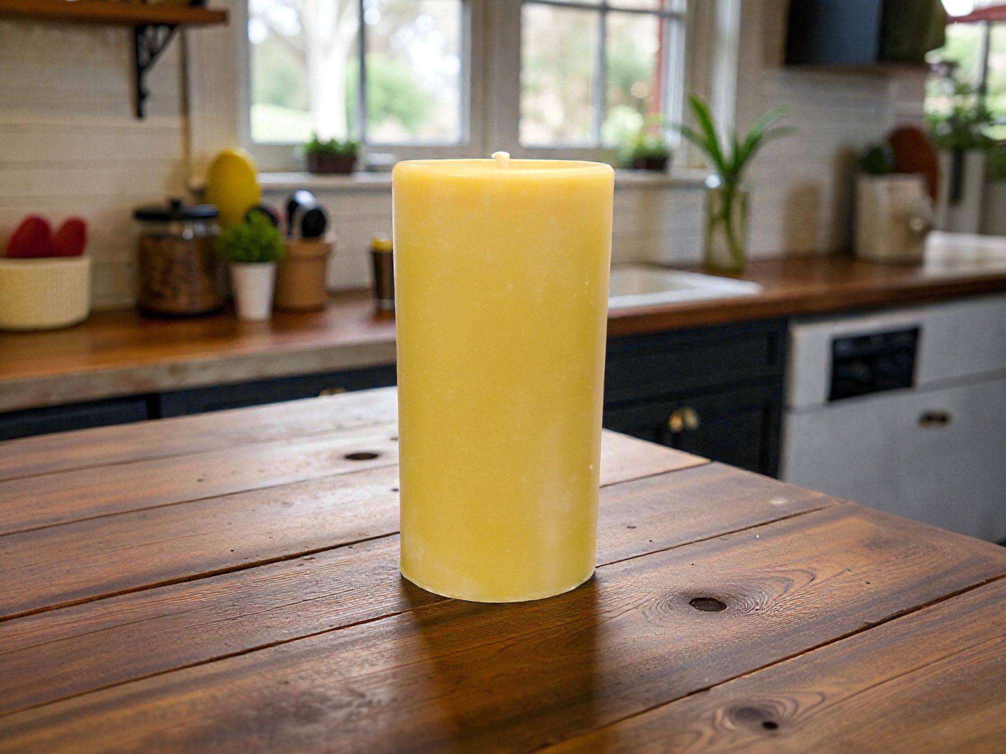 2" Tall  Beeswax Candle