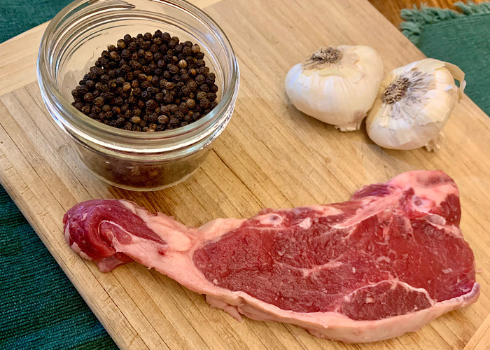 New York Strip Steak - 1.5" thick - Grass Fed/Grain Finished