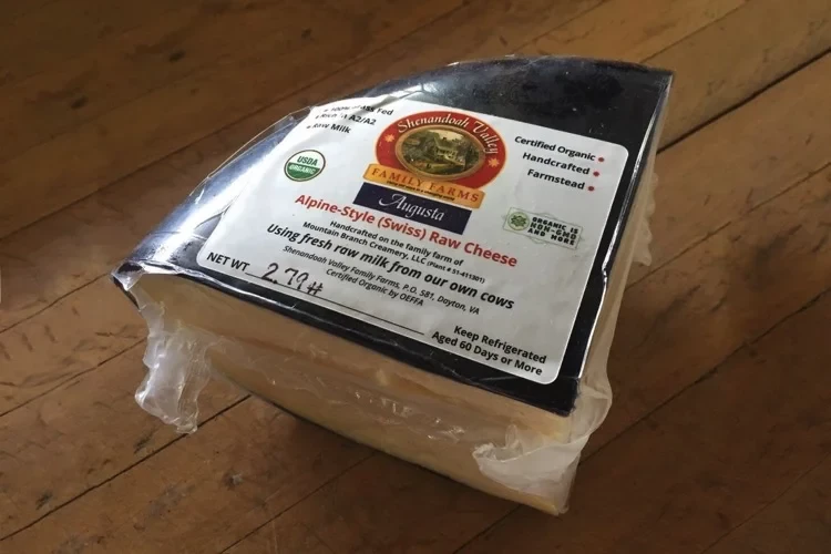 2.4-2.6lb | 1/4 WHEEL SWISS RAW CHEESE