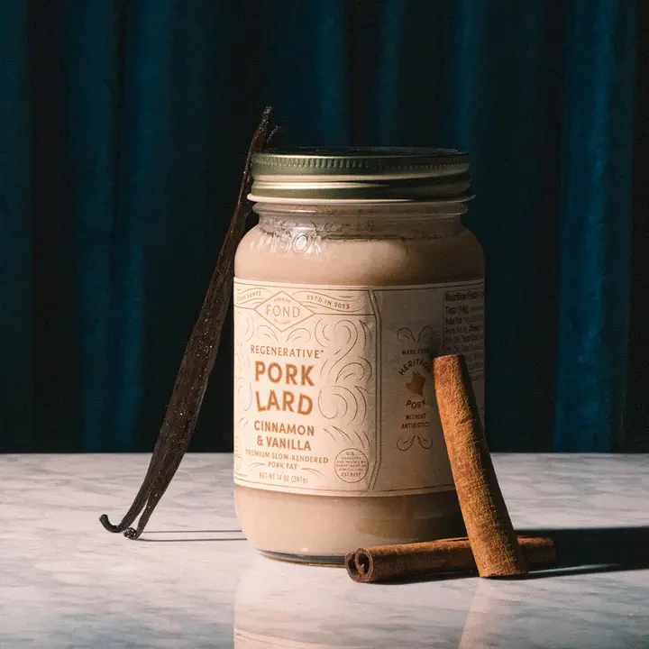Cinnamon & Vanilla Regenerative Pork Lard