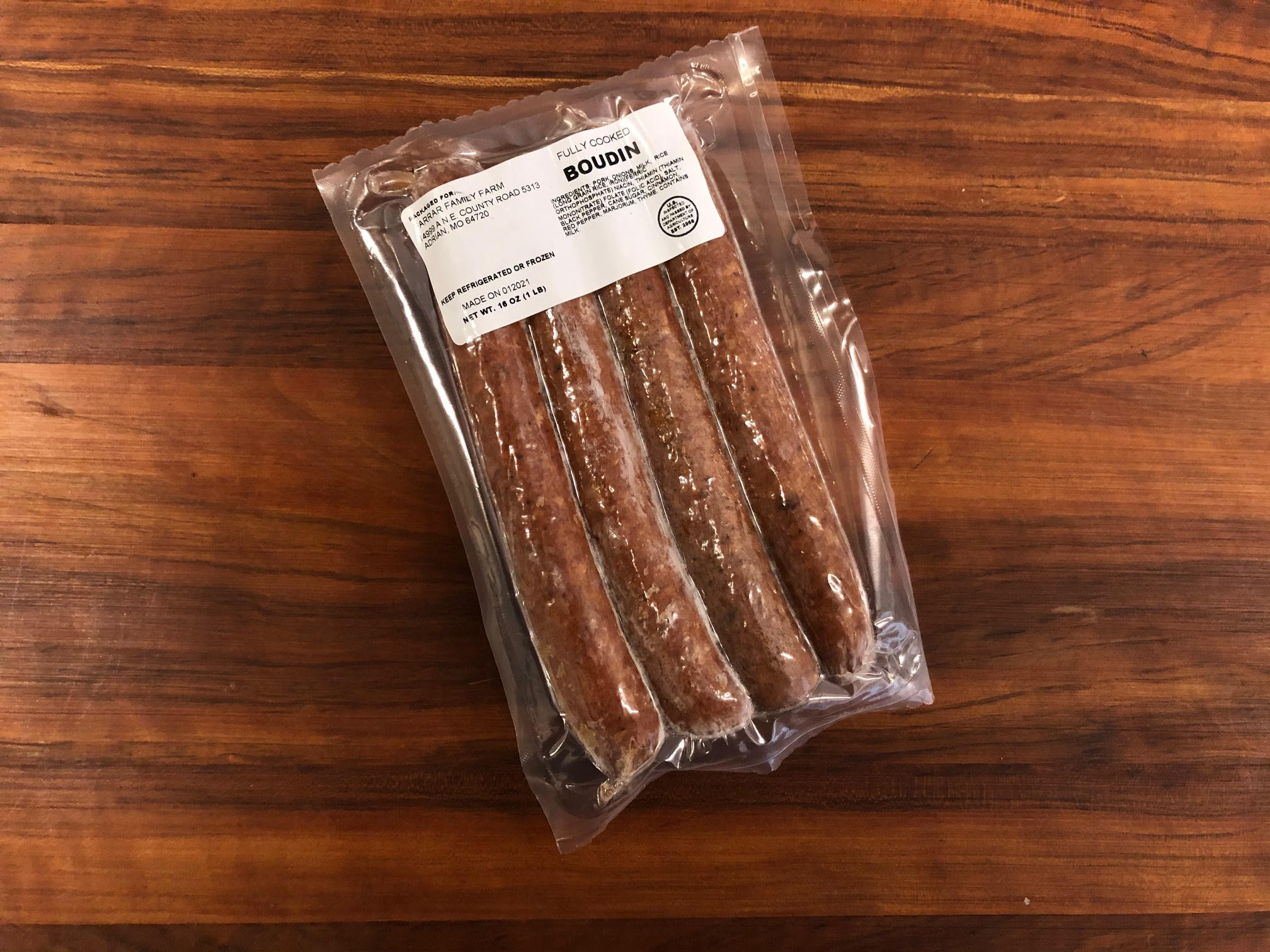Cajun Boudin (links)