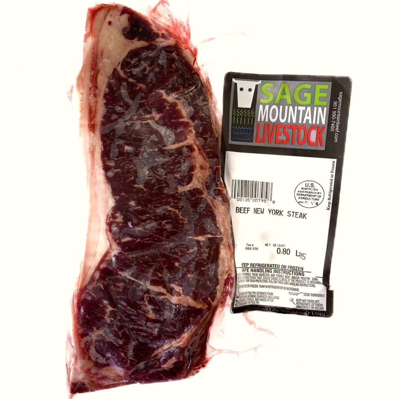 New York Steak (Pasture-Raised Cerveza Angus Beef)