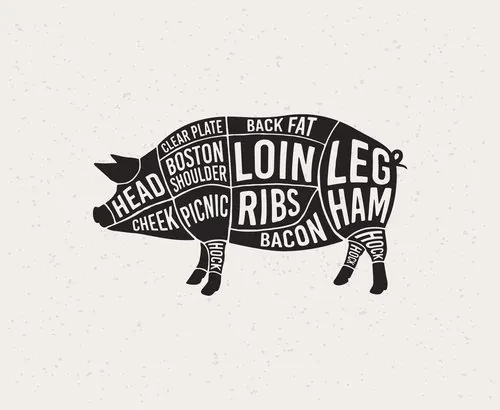 1/4 hog ($350.00+tax)