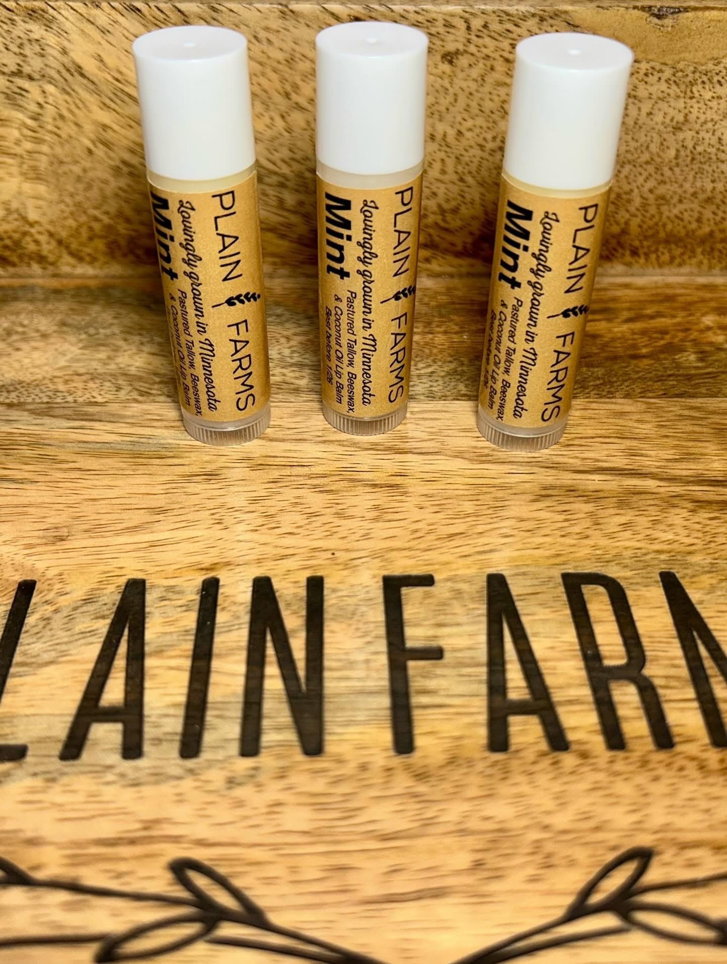 Tallow-Beeswax Lip Balm (Mint)