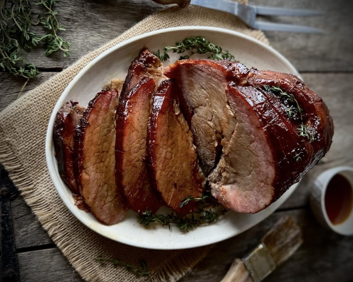 Hickory Smoked Ham with Honey Dijon Glaze