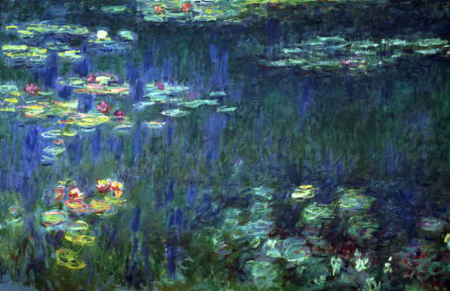 Waterlilies, Green Reflection, Left Part (Claude Monet)