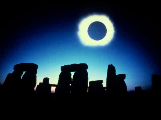 Eclipse Above Stonehenge