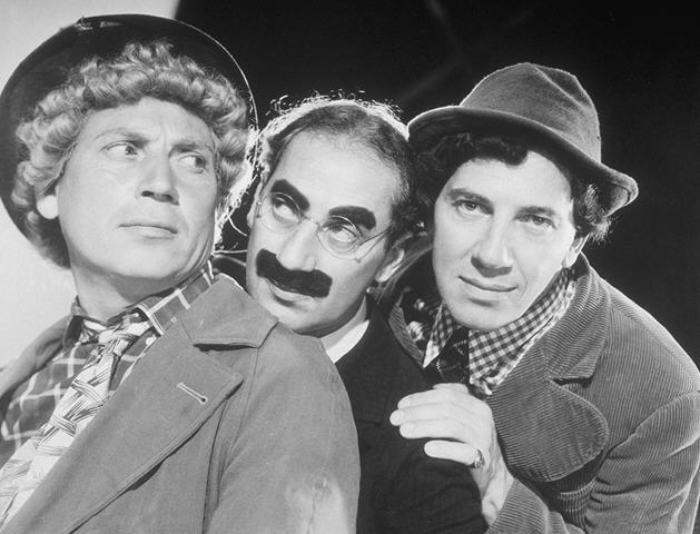 Marx Brothers (Harpo 1888-1964, Groucho 1890-1977, Chico 1887-1961)