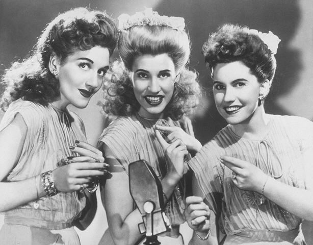 Andrews Sisters (LaVerne 1915-1967, Patti 1920- , Maxene 1918- )