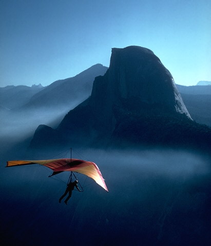 Hang Gliding over Half Dome