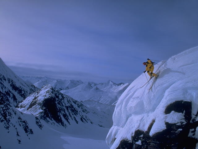 Extreme Skiing at High Altitude