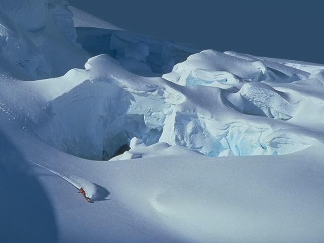 Snowboarding a Glacier