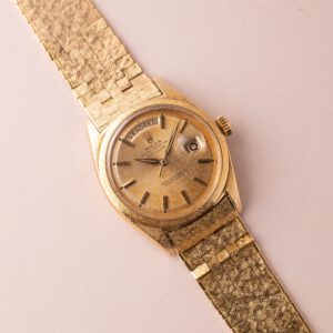 1960 Rolex 1806 Gold Day-Date - Brick Moire Finish - Image 2