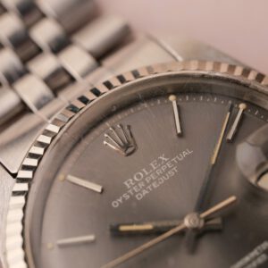 1970 Rolex 1601 Grey Sunburst DateJust With Papers Unpolished - Image 5