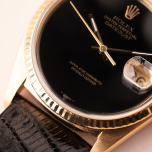 1978 Rolex 16018 Gold Date-Just Onyx Stone Dial - Image 6