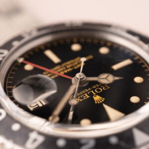 1962 Rolex 1675 Gilt Chapter Ring -unpolished Black Charcoal Insert - Image 8