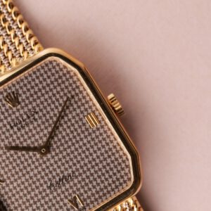 1980 Rolex 4349 Yellow Gold Houndstooth Cellini - Image 7