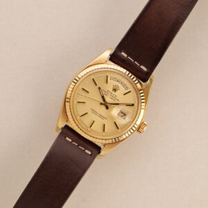 1977 Rolex 1803 Yellow Gold Day-Date On Leather Strap - Image 3