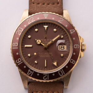 1971 Rolex 1675 Yellow Gold Nipple Dial Rootbeer GMT - Image 5