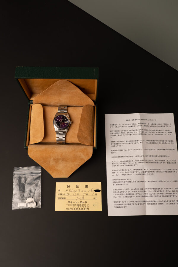 1974 Rolex 1500 Tropical Purple Dial Oyster Perpetual – W/Box