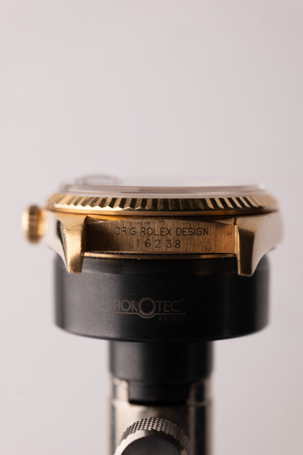 1991 Rolex 16238 Yellow Gold Black Dial Datejust Unpolished