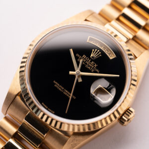 1993 Rolex 18238 Yellow Gold Onyx Daydate W/Guarantee - Image 21