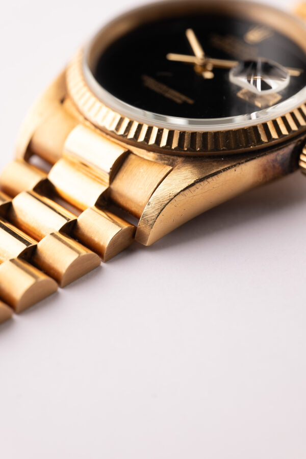 1984 Rolex 16018 Yellow Gold Onyx Datejust