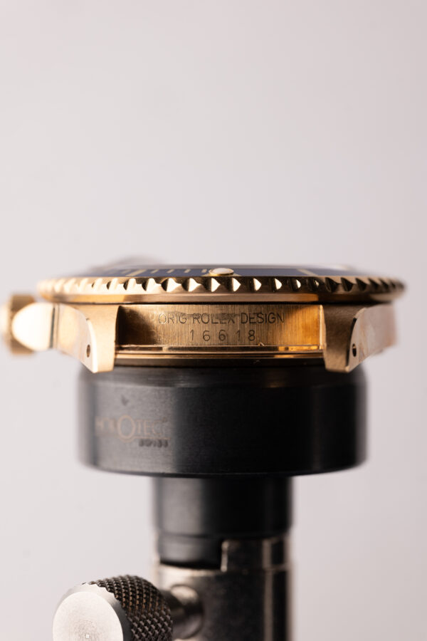 1991 Rolex 16618 Violet Dial Yellow Gold Submariner