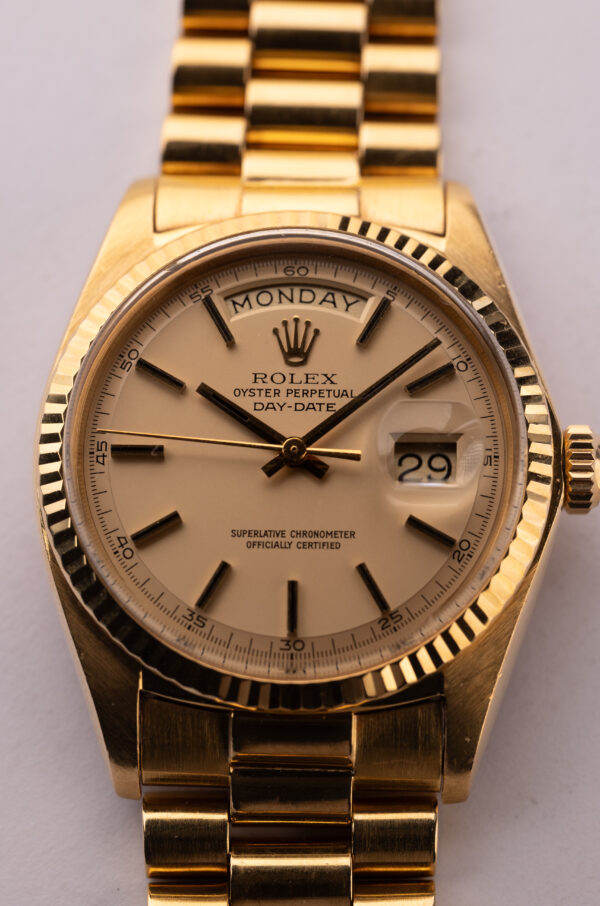 1971 Rolex 1803 Yellow Gold Peachy Dial Day-Date