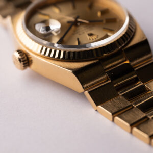 1987 Rolex 19018N Yellow Gold Blacked Day-Date Oysterquartz W/Box - Image 7
