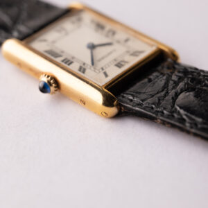 1980's Cartier Paris Tank 18K Yellow Gold - Image 8