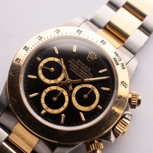 1990 Rolex Two-Tone 16523 Zenith Daytona Black Inverted 6 Dial - Image 4
