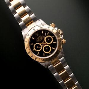 1990 Rolex Two-Tone 16523 Zenith Daytona Black Inverted 6 Dial - Image 1