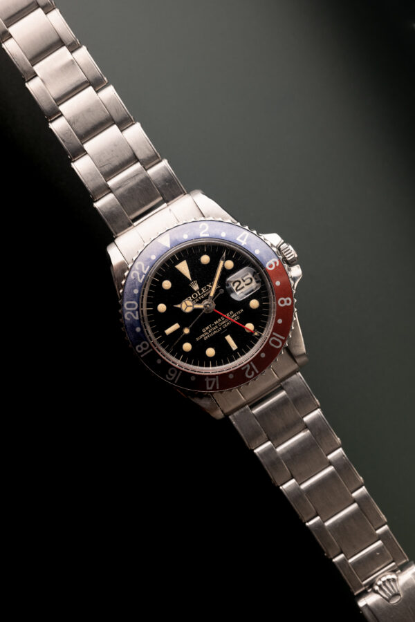 1962 Rolex 1675 Underline Gilt Radial Dial Pepsi GMT
