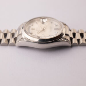 1999 Rolex 18296 Platinum Diamond Day-Date - Image 10