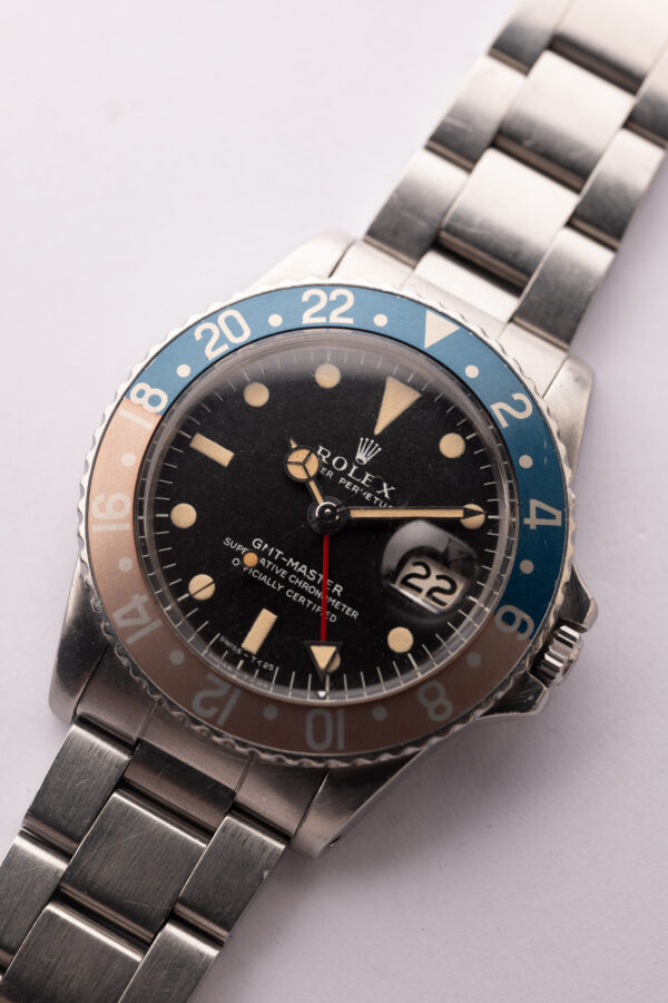 1968 Rolex MK1 1675 Faded Pepsi GMT W/Box & Paper