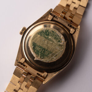 1980 Rolex 16018 Yellow Gold Onyx Diamond Dial Datejust - Image 14