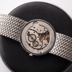 1960's Piaget 924 Mother of Pearl & Lapis 18k White Gold Dancer - Image 11