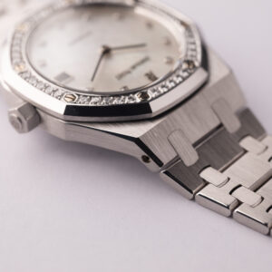 1996 Audemars Piguet 14813BC 18k White Gold Mother of Pearl Royal Oak - Image 8