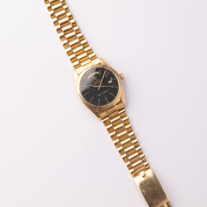 1976 Rolex 1803 18k Yellow Gold Matte Black Dial Day-Date - Image 2